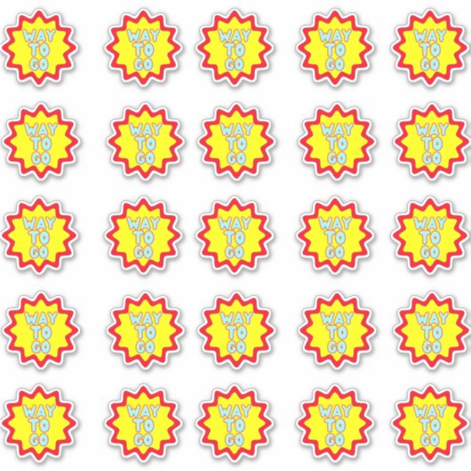 行く方法カラフル報酬先生ステッカーパック シール (正面)