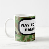 行く方法! お祝い! 働くことを戻って下さい コーヒーマグカップ (左)