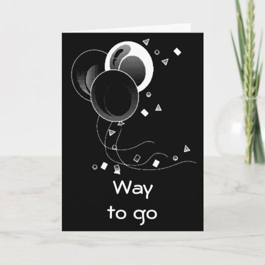 行く方法 – 卒業おめでとう カード (正面)