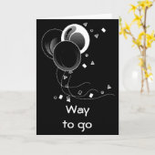 行く方法 – 卒業おめでとう カード (黄色い花)