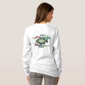 行く最高の時の魚釣り Tシャツ (裏面フル)