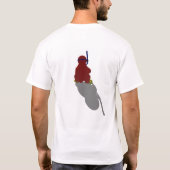 行く水泳(前部および背部) Tシャツ (裏面)