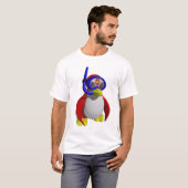 行く水泳(前部および背部) Tシャツ (正面フル)