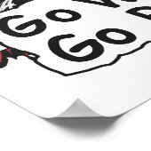 行く目が覚めた行く壊れた ポスター (角)