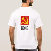 行く米国旗… Tシャツ (裏面)