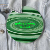 行く緑は、クールなボタンです 缶バッジ (インサイチュ)