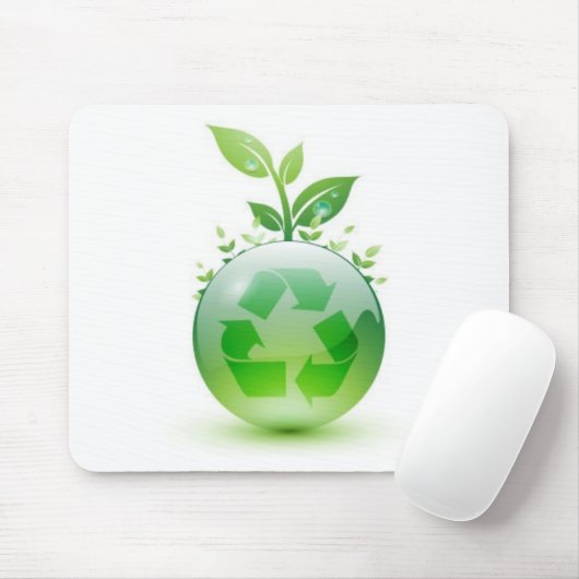 行く緑 マウスパッド (マウス)