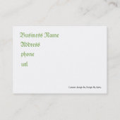 行く緑 名刺 (裏面)