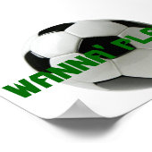 行く遊か?サッカー ポスター (角)