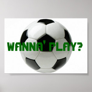 行く遊か?サッカー ポスター