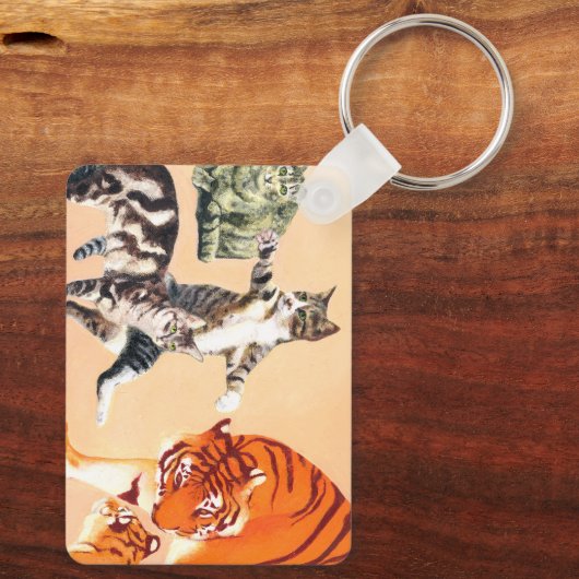 行く遊猫 キーホルダー (裏面)