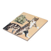 行く遊猫 タイル (側面)