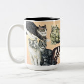 行く遊猫 ツートーンマグカップ (左)