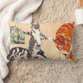 行く遊猫 ランバークッション (ブランケット)