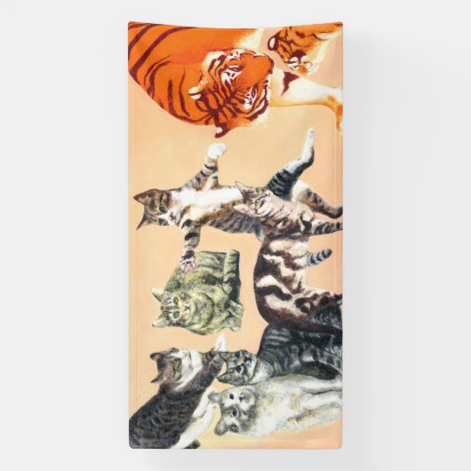行く遊猫 横断幕 (縦)