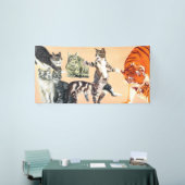 行く遊猫 横断幕 (トレードショー)