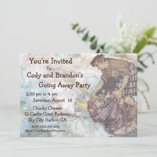 行く遠くににパーティの招待状のおとぎ話巨人のパック 招待状 (スタンド正面)