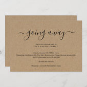 行く遠くにパーティの招待状 | クラッ素朴ト 招待状 (正面/裏面)