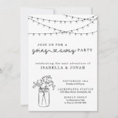 行く遠くにパーティの招待状 招待状 (正面)