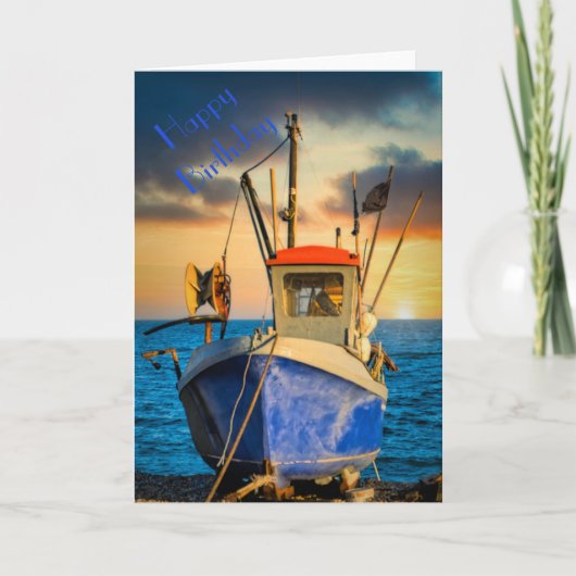 行く魚 カード (正面)