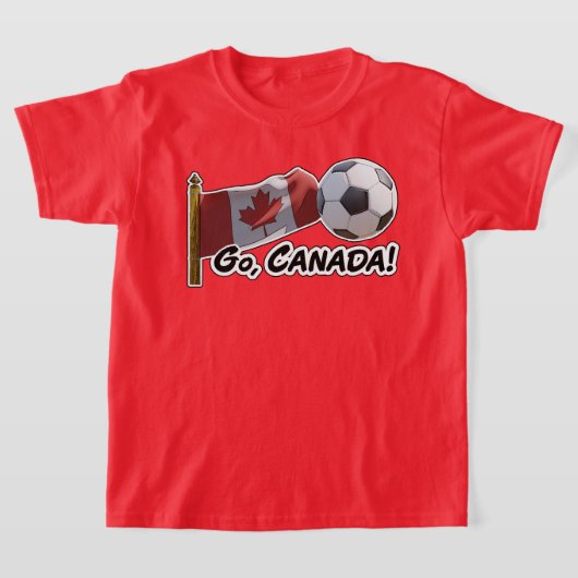 行く,カナダサッカーファン Tシャツ (レイダウン)