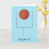 行く、ゴール勇気付けられるサッカーカード カード (黄色い花)