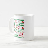 行けイエスそれがあなたの誕生日 コーヒーマグカップ (正面左)