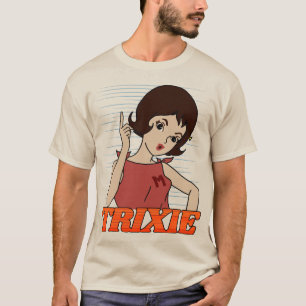 行けトリクシー行け!-レトロスピードレーサーカートゥーン漫画 Tシャツ