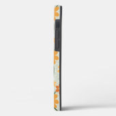 行けビーガン!1970かわいらし年代のレトロな消音の花 Case-Mate iPhoneケース (裏面 / 左)