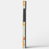 行けビーガン!1970かわいらし年代のレトロな消音の花 Case-Mate iPhoneケース (裏面 / 左)