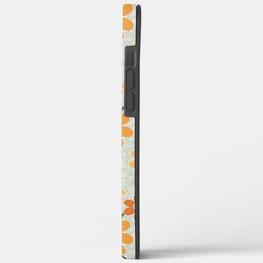 行けビーガン!1970かわいらし年代のレトロな消音の花 Case-Mate iPhoneケース (裏面 / 左)