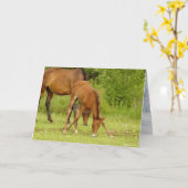 「行けベビー、行け！グリーティングカード カード (黄色い花)