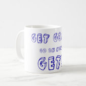 行け行け行け! コーヒーマグカップ (正面左)