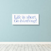 行け野鳥観察! キャンバスプリント (インサイチュ (ウッドフロア))