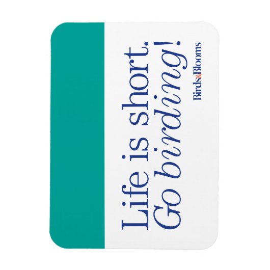 行け野鳥観察! マグネット (縦)