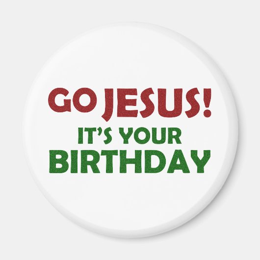 行け!その誕生日 マグネット (正面)