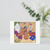 行け！はがき感動的 ポストカード (スタンド正面)