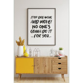 行け!やる気を起こさせる引用文 ポスター