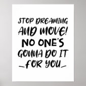 行け!やる気を起こさせる引用文 ポスター (正面)