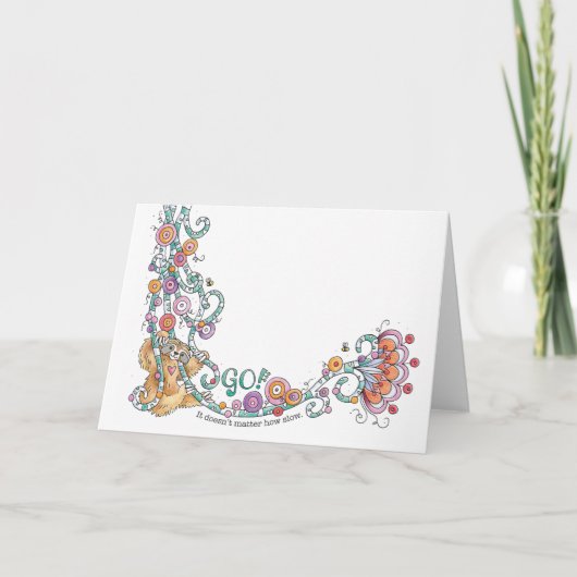 行け！ナマケモノとジャングルつる植物 カード (正面)