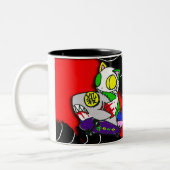 行け!人喰いと瞬殺 ツートーンマグカップ (左)