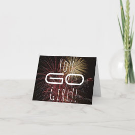 行け!Fireworksおめでとうカード カード