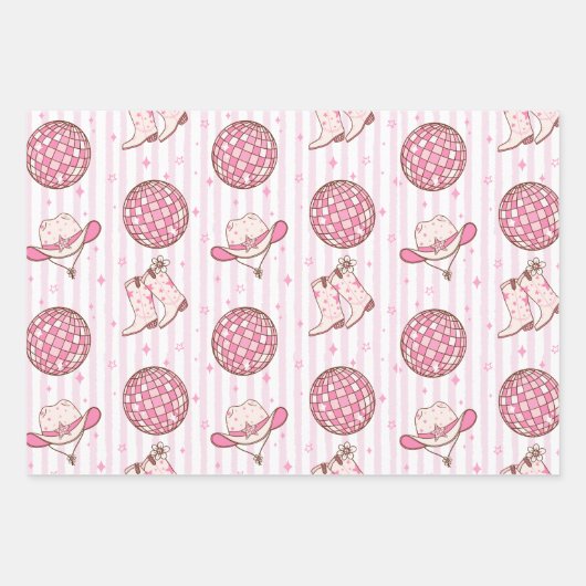 行こうぜ！ディスコカウガール・バチェロレッテパーティ ラッピングペーパーシート (正面)