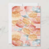 行こうアート!ウォーター絵を描カラー、アート誕生日 招待状 (裏面)