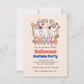 行こうグールズ、レトロクリームハロウィーン 招待状 (正面)
