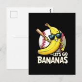行こうバナナズバナナラバーおもしろいバー ポストカード (正面/裏面)