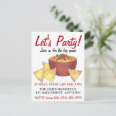 行こうパーティー!ビッグサッカーゲームナチョ・チップス インビテーションポストカード (スタンド正面)