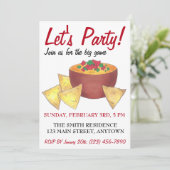 行こうパーティー!ビッグサッカーゲームナチョ・チップス 招待状 (スタンド正面)