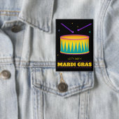 行こうパーティー!マルディグラスボタン 缶バッジ (インサイチュ)