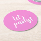 行こうパーティー!- ラウンドペーパーコースター (アングル)